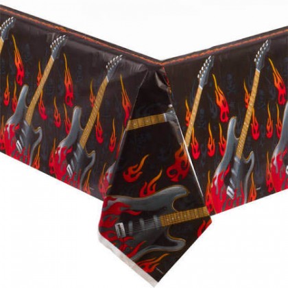 Rock On Plastic Table Cover