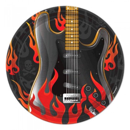 Rock On Round Plates, 7"