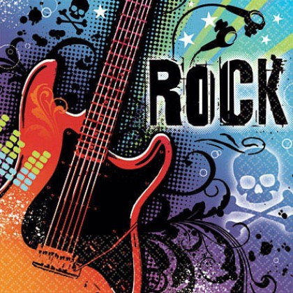 Rock On Beverage Napkins