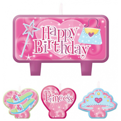 Princess Birthday Candle Set