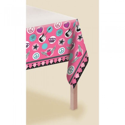 Rocker Princess Plastic Table Cover