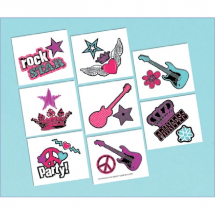 Rocker Princess Tattoo Favors