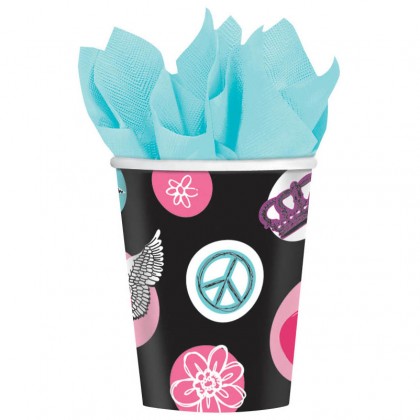 Rocker Princess Cups, 9 oz.