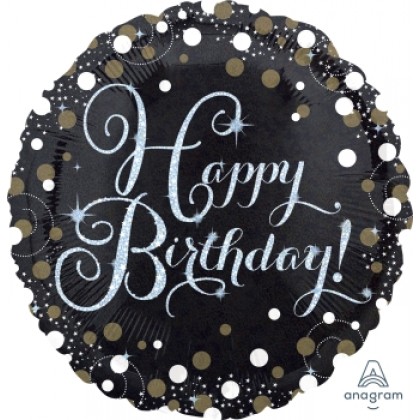 S55 17" Sparkling Birthday Standard Holographic