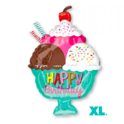 S50 23" Ice Cream Sundae HBD Junior Shape XL®