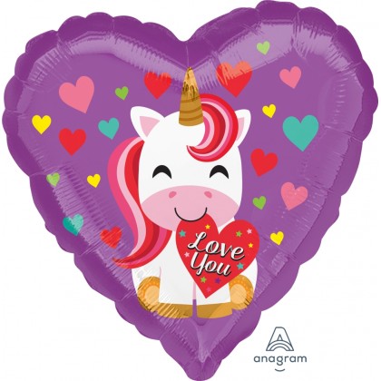 S40 17" Love You Unicorn Standard HX®