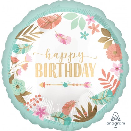 S40 17" Boho Birthday Girl Standard HX®