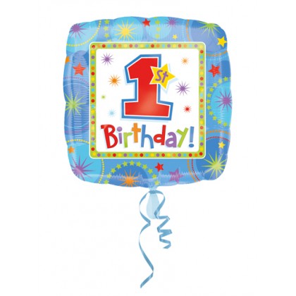 S40 17" ONE-DERFUL Boy 1ST Birthday Standard HX®