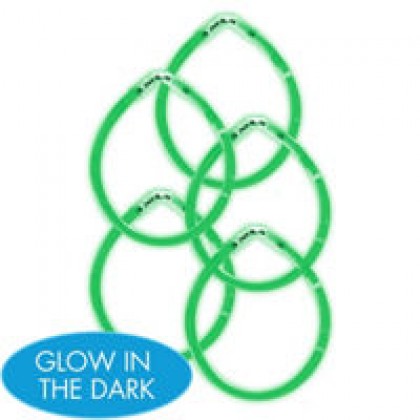 8" Glow Sticks Green