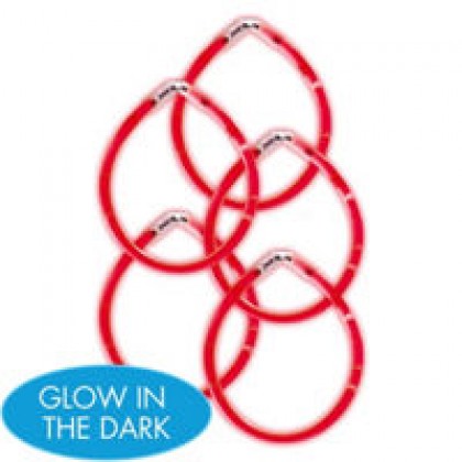 8" Glow Sticks Red