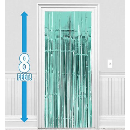 Metallic Curtains - Robin's-Egg Blue