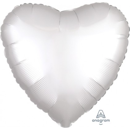 S15 17" Satin Luxe™ White Satin Standard Heart HX®