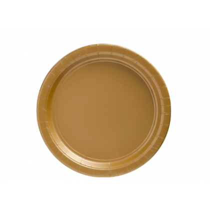 Gold Plates, 9" - Paper