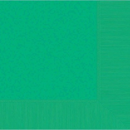 Festive Green 2-Ply Beverage Napkins - Paper