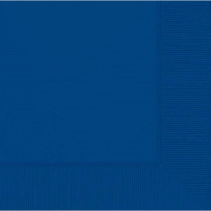 Bright Royal Blue 2-Ply Beverage Napkins - Paper