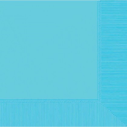 Caribbean Blue 2-Ply Beverage Napkins - Paper