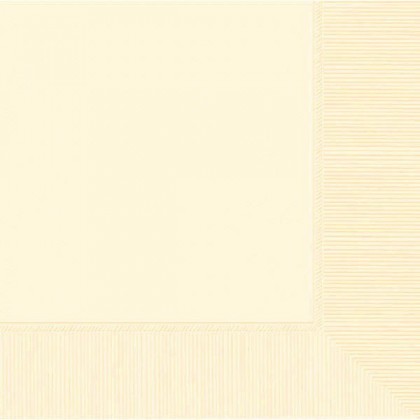 Vanilla Creme 2-Ply Beverage Napkins - Paper