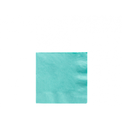 Robin's-egg Blue 2-Ply Beverage Napkins - Paper