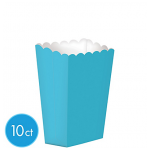 7 1/4" x 5 1/4" Paper Popcorn Boxes CARIBBEAN BLUE (Large)