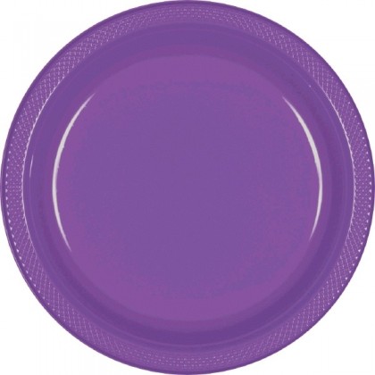 Purple Festive Occasion® Plastic Tableware Plate, 7"