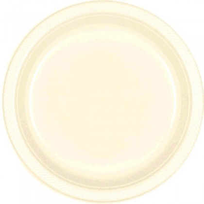 Vanilla Creme Festive Occasion® Plastic Tableware Plate, 7"