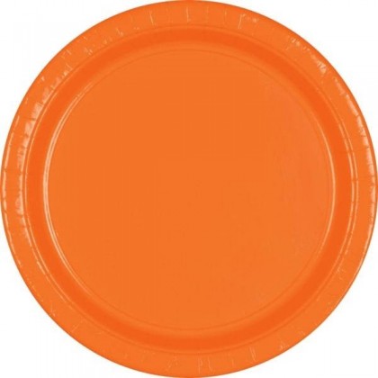 Orange Peel Festive Occasion® Plastic Tableware Plate, 9"