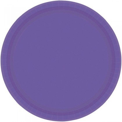 Purple Festive Occasion® Plastic Tableware Plate, 9"