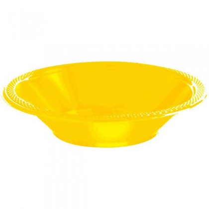 Yellow Sunshine Festive Occasion® Plastic Tableware Bowls, 12 oz.