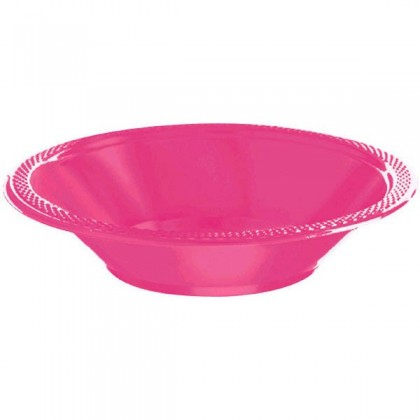 Bright Pink Festive Occasion® Plastic Tableware Bowls, 12 oz.
