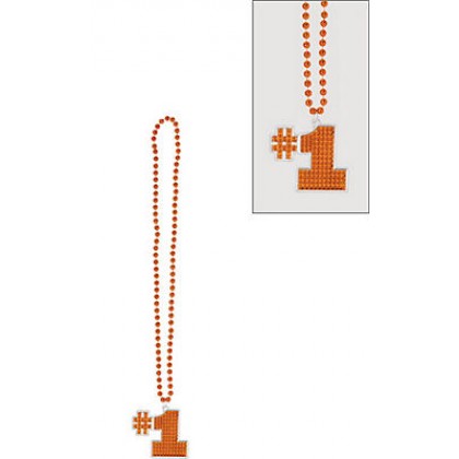 36" Bling Necklaces (#1) - Orange