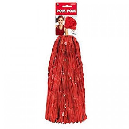 15" Pom Pom Mixes Red