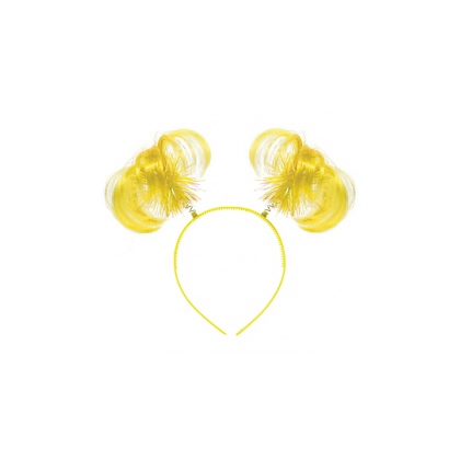 8" x 5" Ponytail Headbands Yellow