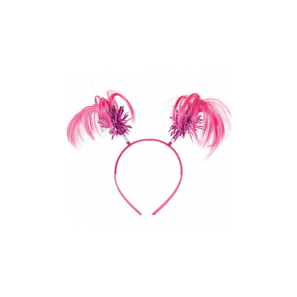 8" x 5" Ponytail Headbands Pink