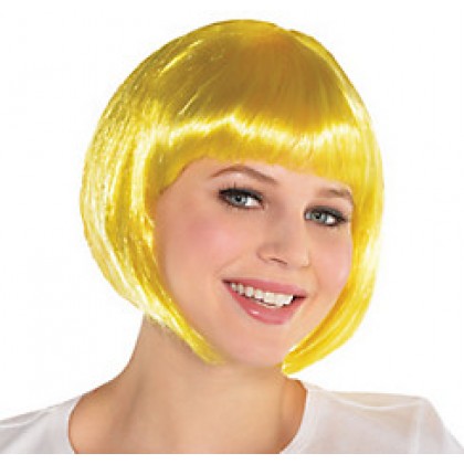 Adult/Child Bob Wigs Yellow