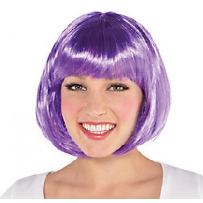 Adult/Child Bob Wigs Purple