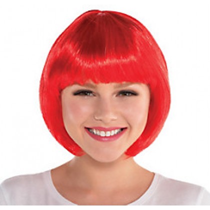 Adult/Child Bob Wigs Red
