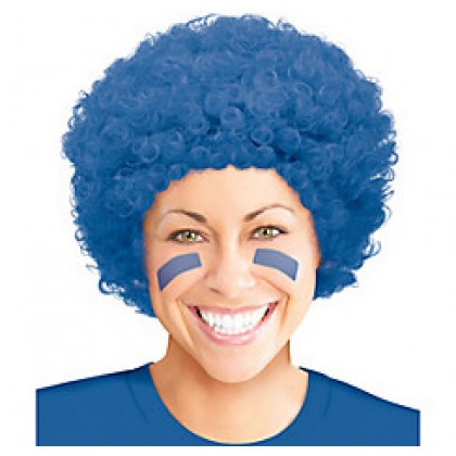 Adult/Child Curly Wigs Blue