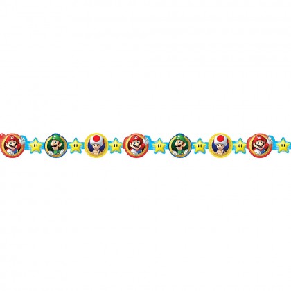 Super Mario Brothers™ Die-Cut Garland - Paper
