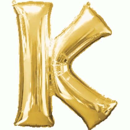 P50 35" (Gold) Letter K SuperShape™