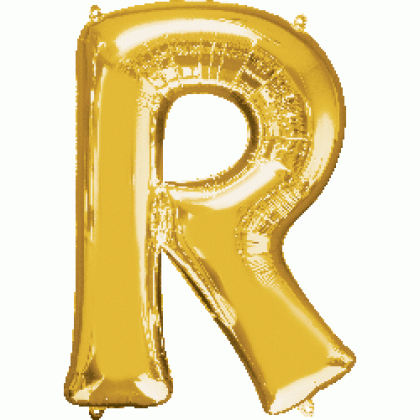P50 35" (Gold) Letter R SuperShape™