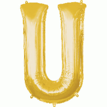 P50 35" (Gold) Letter U SuperShape™