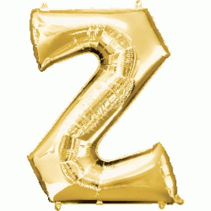 P50 35" (Gold) Letter Z SuperShape™