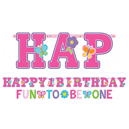 Sweet Birthday Girl Jumbo Letter Banner Kit - Printed Paper