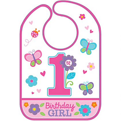 Sweet Birthday Girl Baby Bib - Vinyl