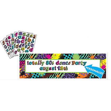 Totally 80's Personalize It! Giant Sign Banner