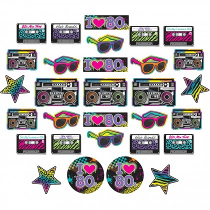 Totally 80's MVP Cutout Asst. - Printed Paper