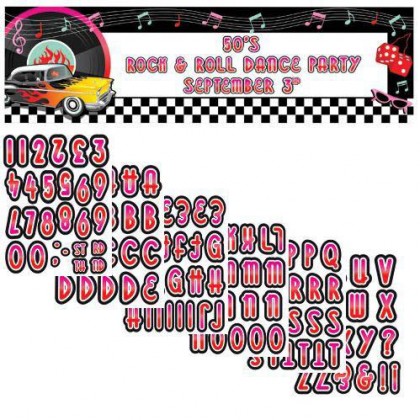 Classic 50's Personalize It! Giant Sign Banner