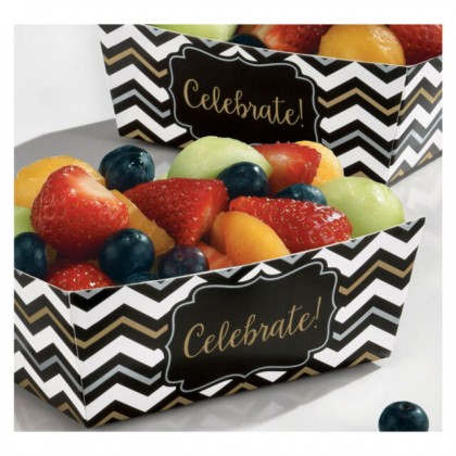 Paper Minis Rectangle Trays - Black