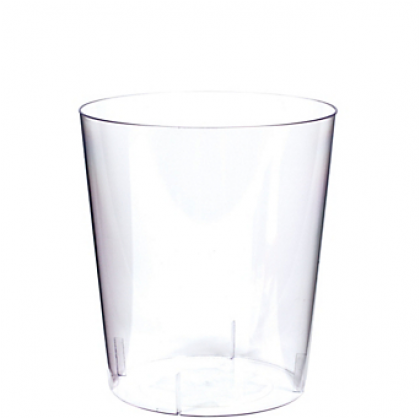 5 3/4" Plastic Cylinder Container - Medium - Clear