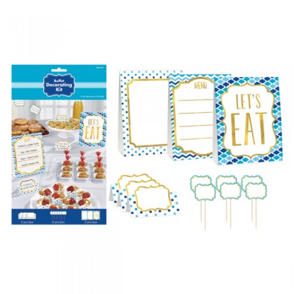 Paper Minis Buffet Decorating Kit - Blue